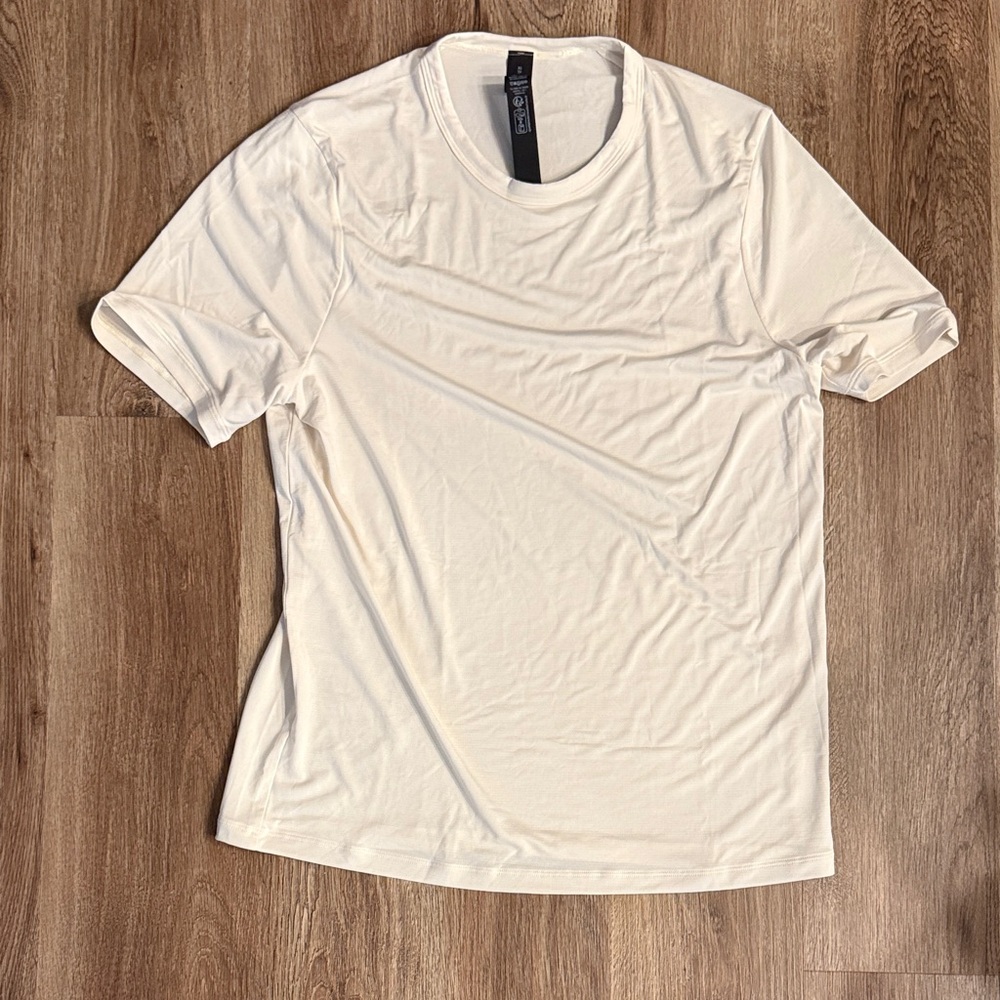 Lululemon Mile Maker Run Crew Lightweight Short-Sleeve Shirt - Light Ivory - XS